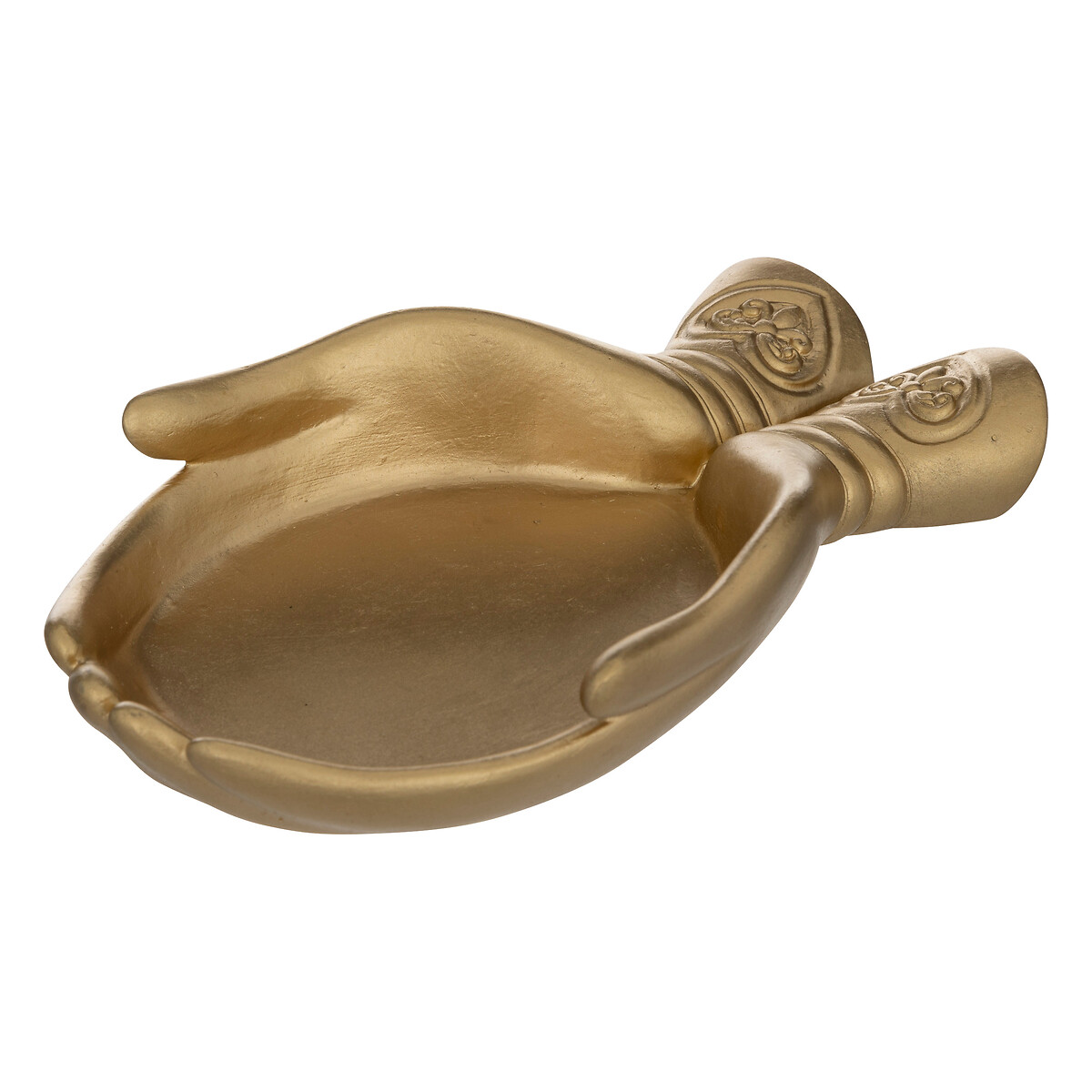 Hand bowl "Main" Resin, golden, h.4 cm