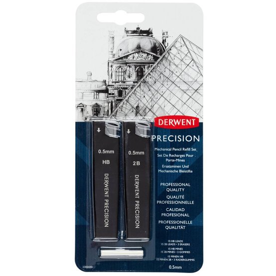 Derwent Precision Mechanical Pencil 0.5mm Refill Set