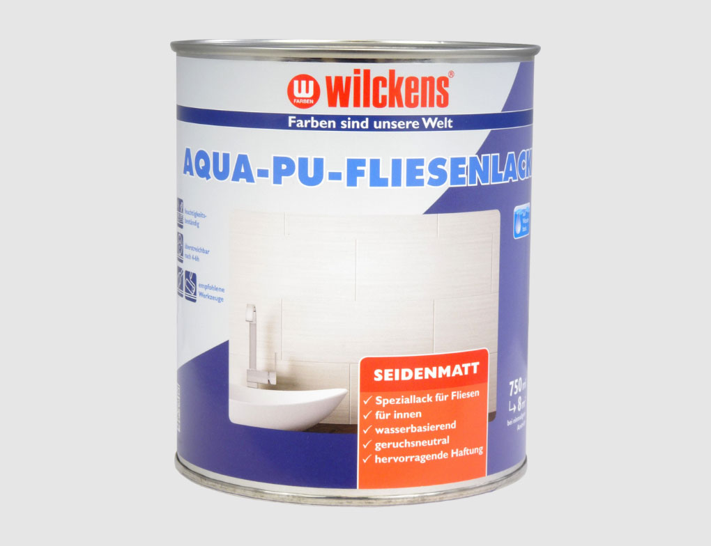 Aqua-PU-Fliesenlack seidenmatt