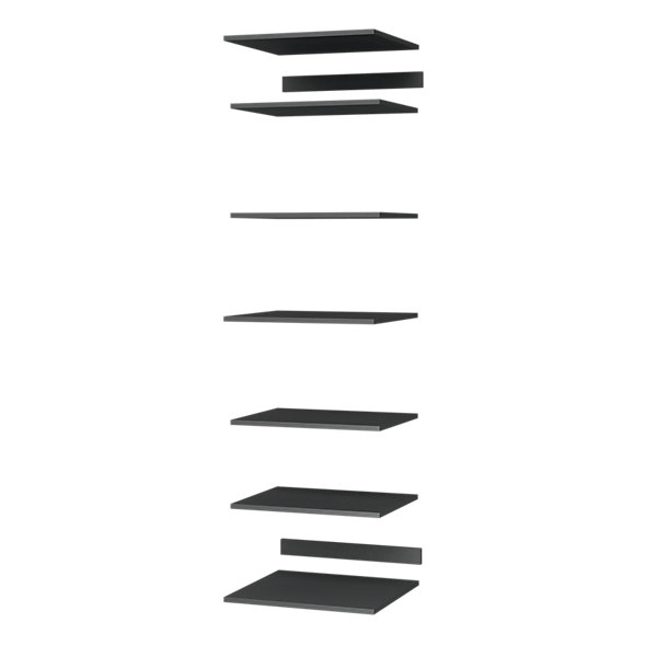 Ensemble de tablettes pour colonne anthracite L.60 x P.57 cm GoodHome