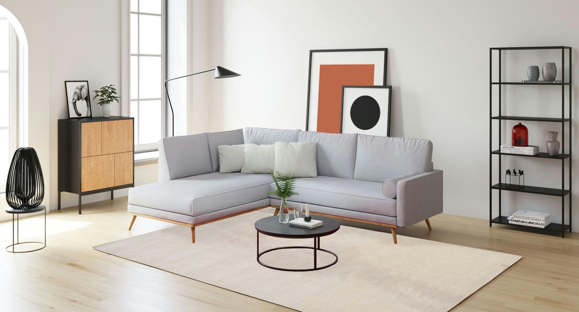 HOLI - Tapis salon - tissé main - 100% laine naturelle - crème 070x140 cm