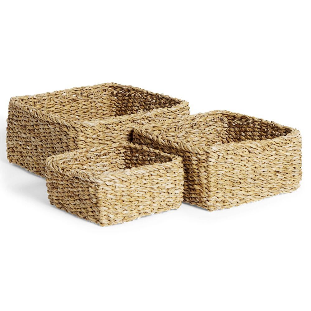 Panière osier carrée petit modèle 18x18xH8cm