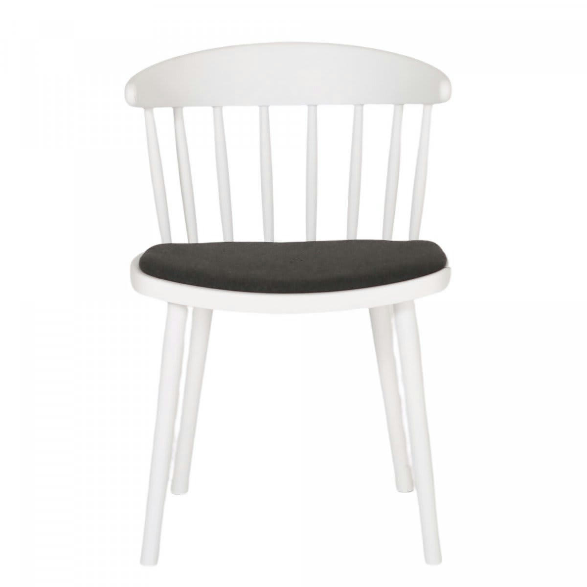 DINGONO - Chaise de salle à manger néo rétro blanc