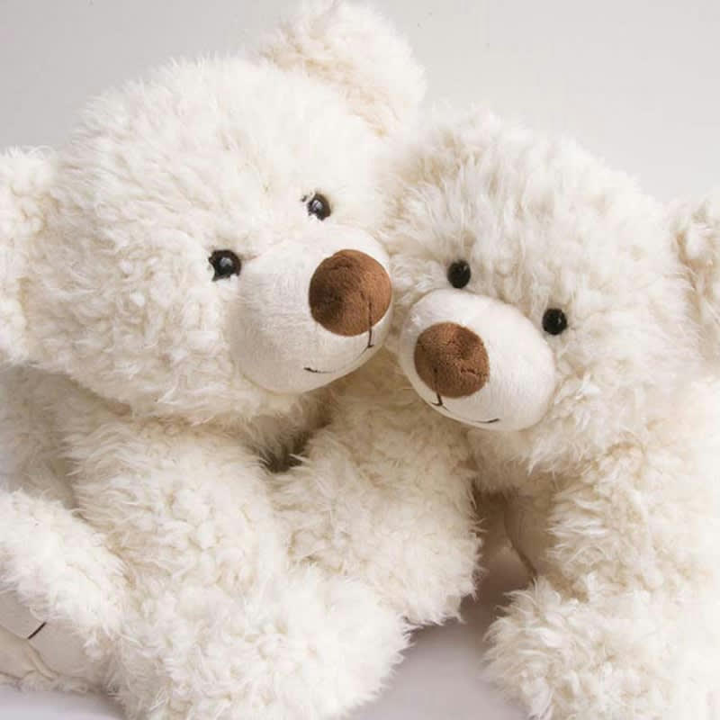 - Peluche géante Pat'ours blanc (65 cm)