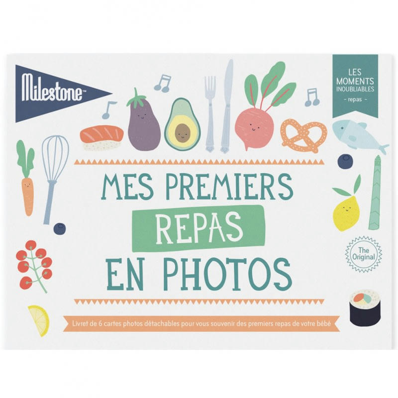 - Cartes étapes Mes premiers repas en photos (6 cartes)