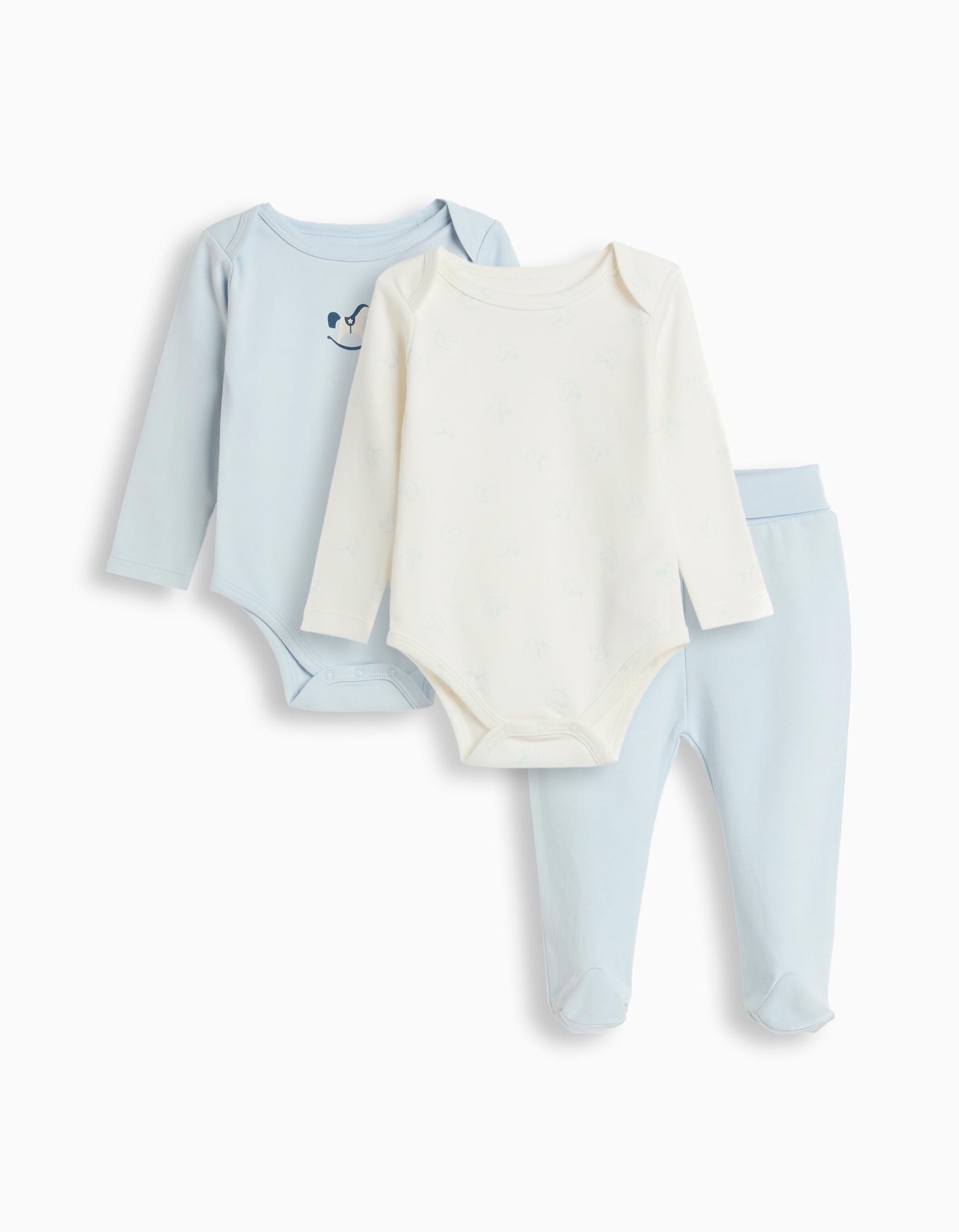 Conjunto 3 Peças, Menino, Azul Claro