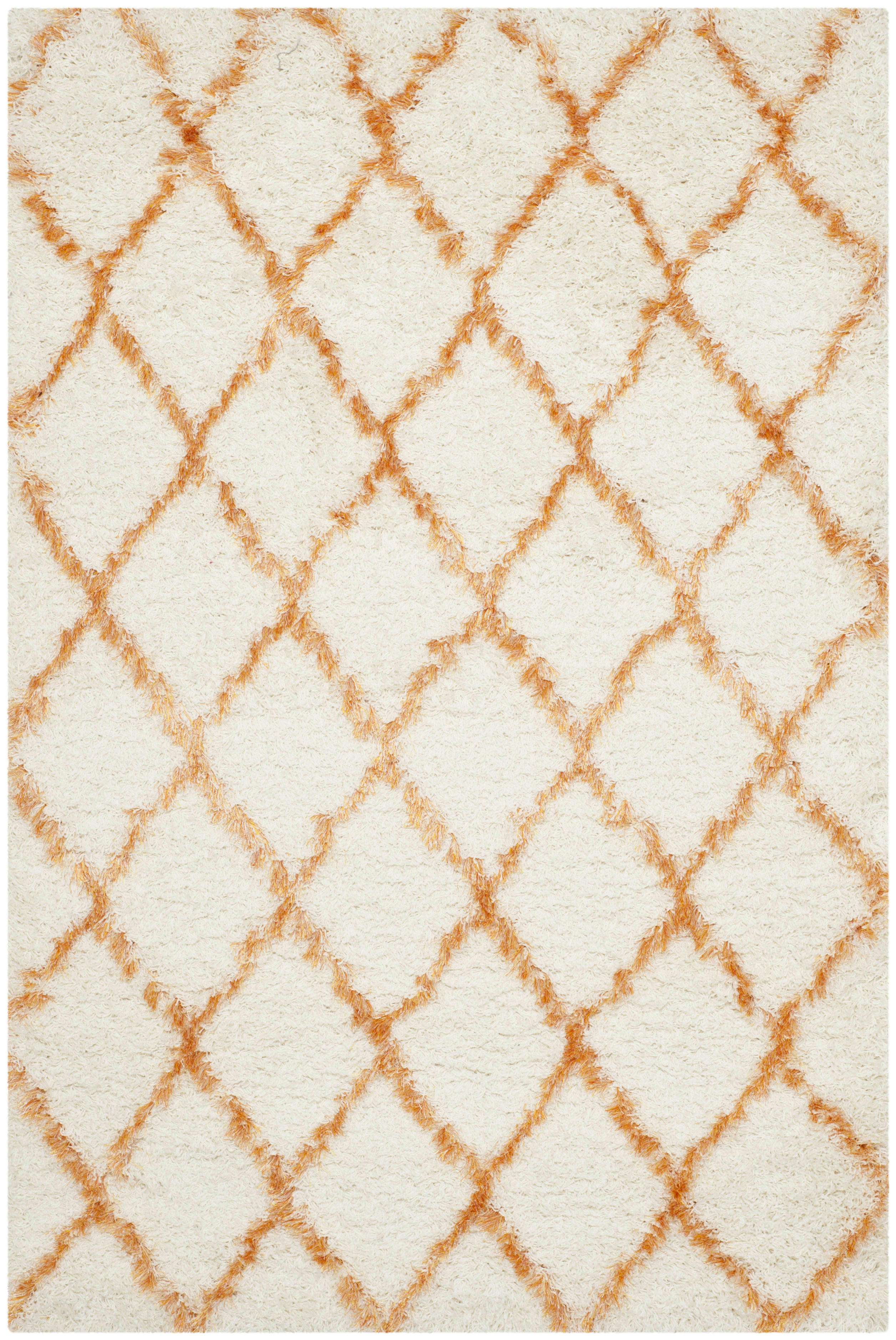 MOROCCAN SHAG - Tapis d'intérieur en Gris & Naturel, 122 X 183 cm