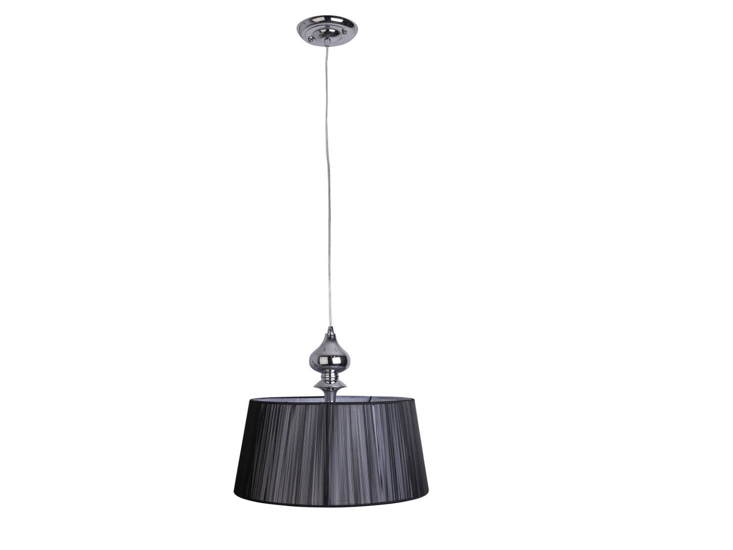 Lampa wisząca Gillena metalowa czarna