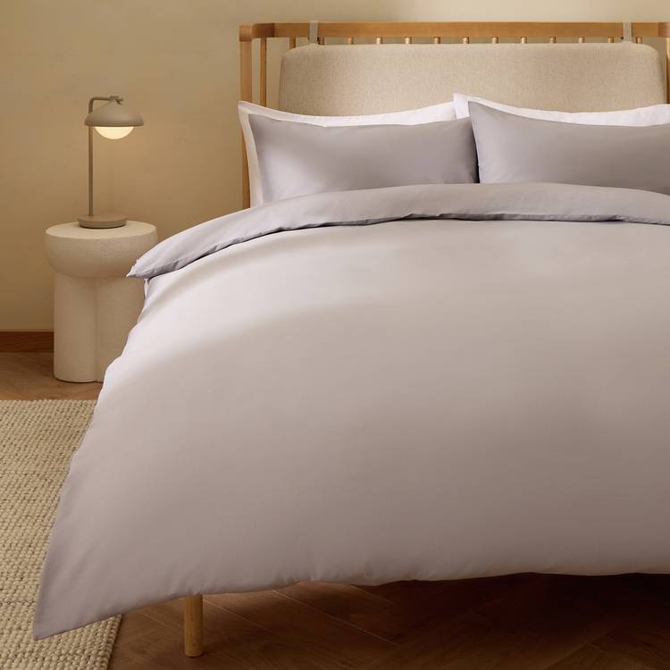 Habitat Easycare Plain Grey Bundle Bedding Set - Single