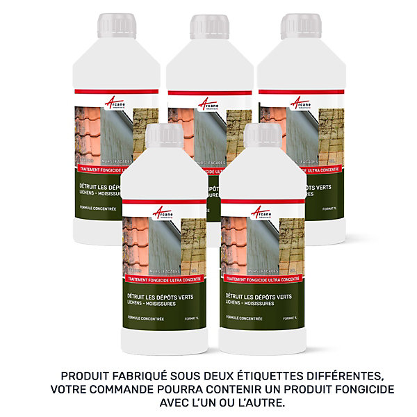 Fongicide - Anti dépot vert - Formule ULTRA CONCENTRE- 5 L (5 x 1L) - ARCANE INDUSTRIES