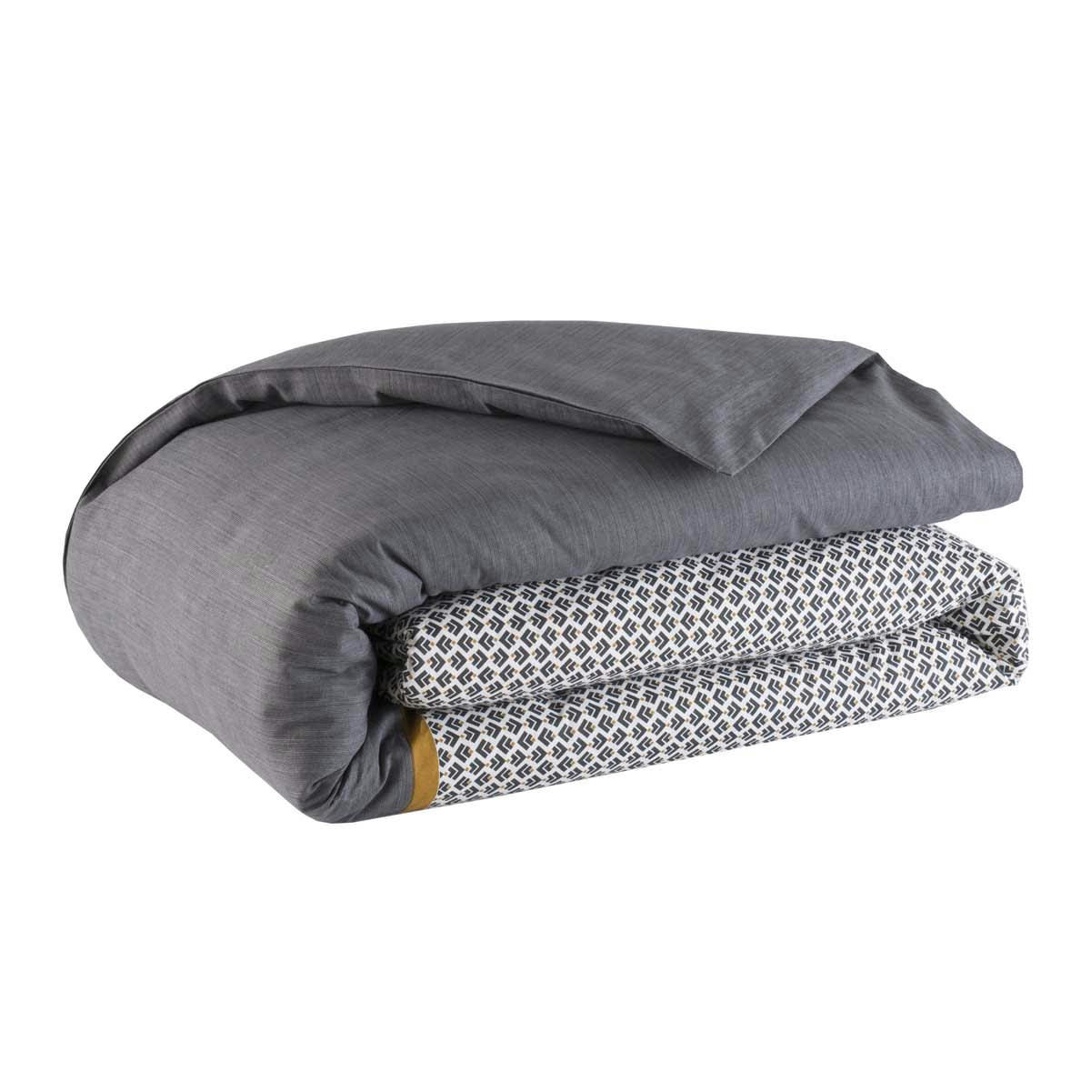 JULES - Housse de couette en bambou gris 140x200