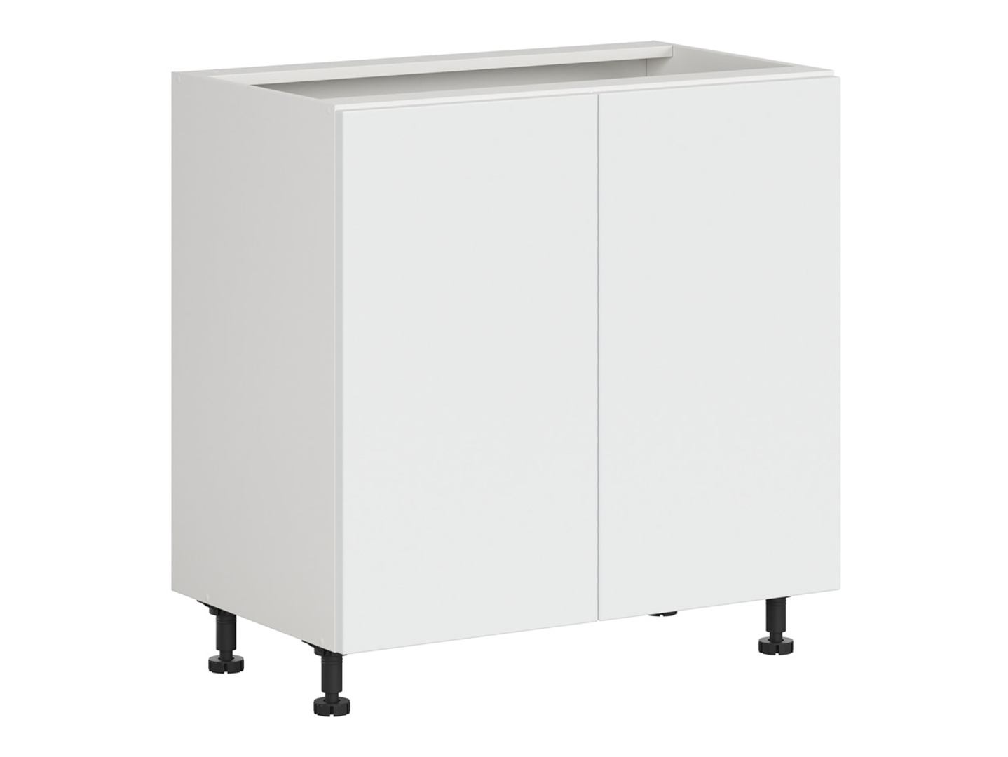 Szafka kuchenna dolna Top Line 2 80 cm dwudrzwiowa śnieżny super mat