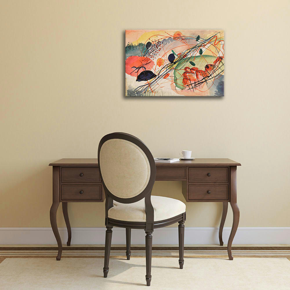 - Tableau impression sur toile aquarelle 6 Wassily Kandinsky 50x70cm