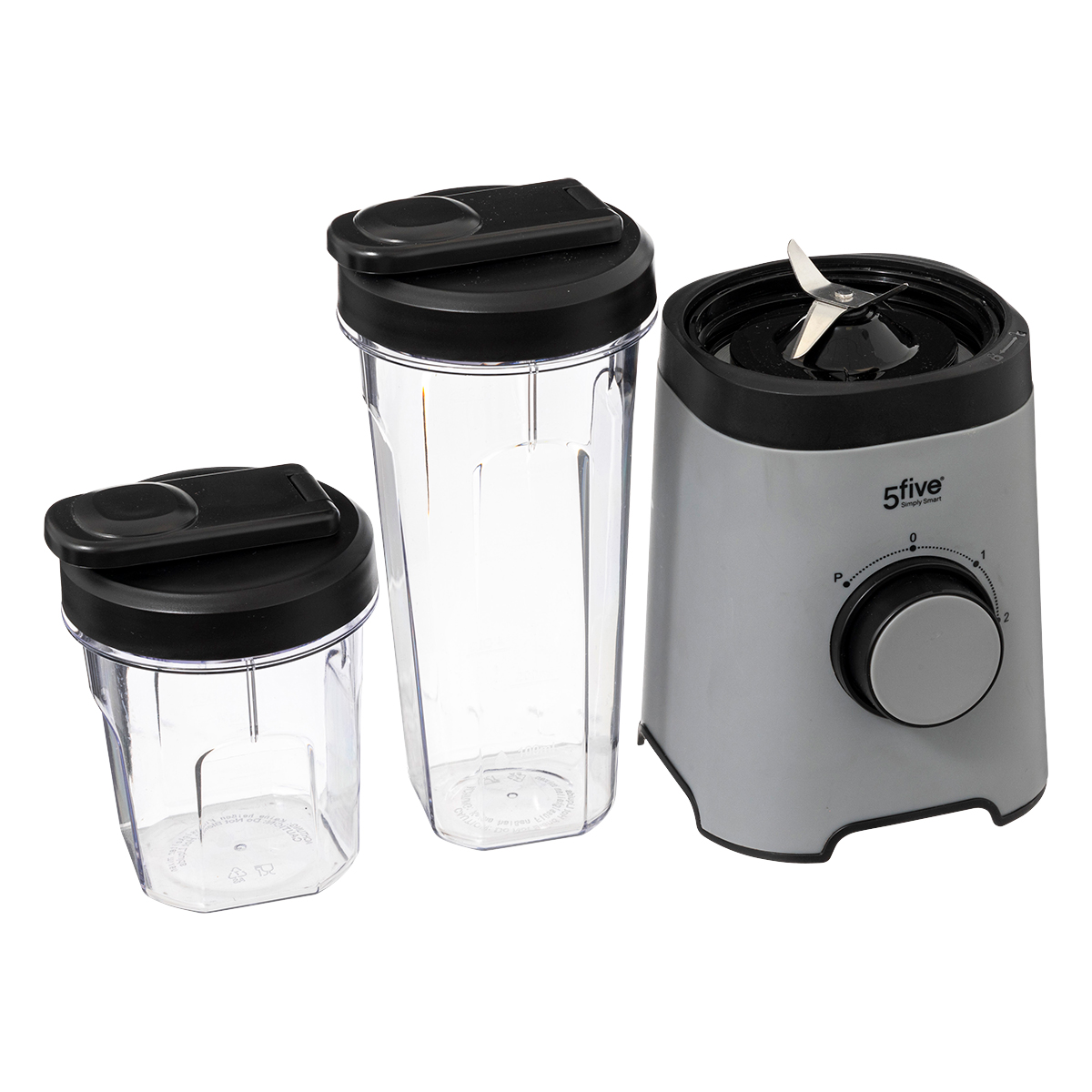 Liquidificador cinza com copos 320w