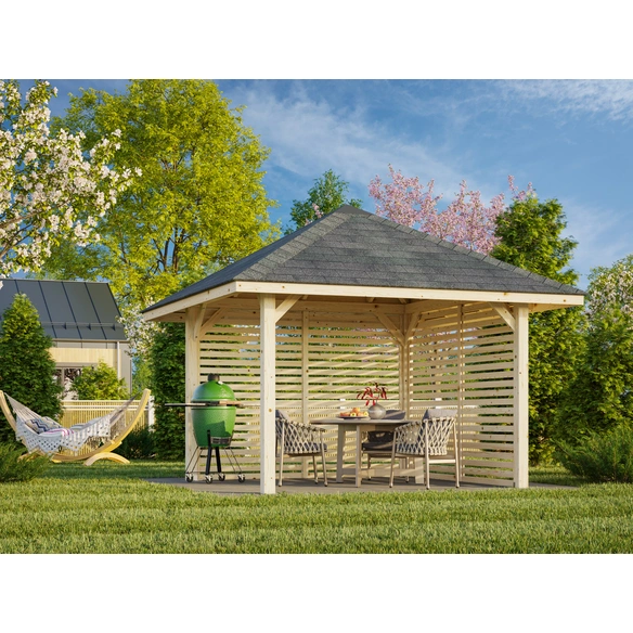 Pavillon »Bianca Set 102«, BxHxT: 300 x 319 x 300 cm, Braun