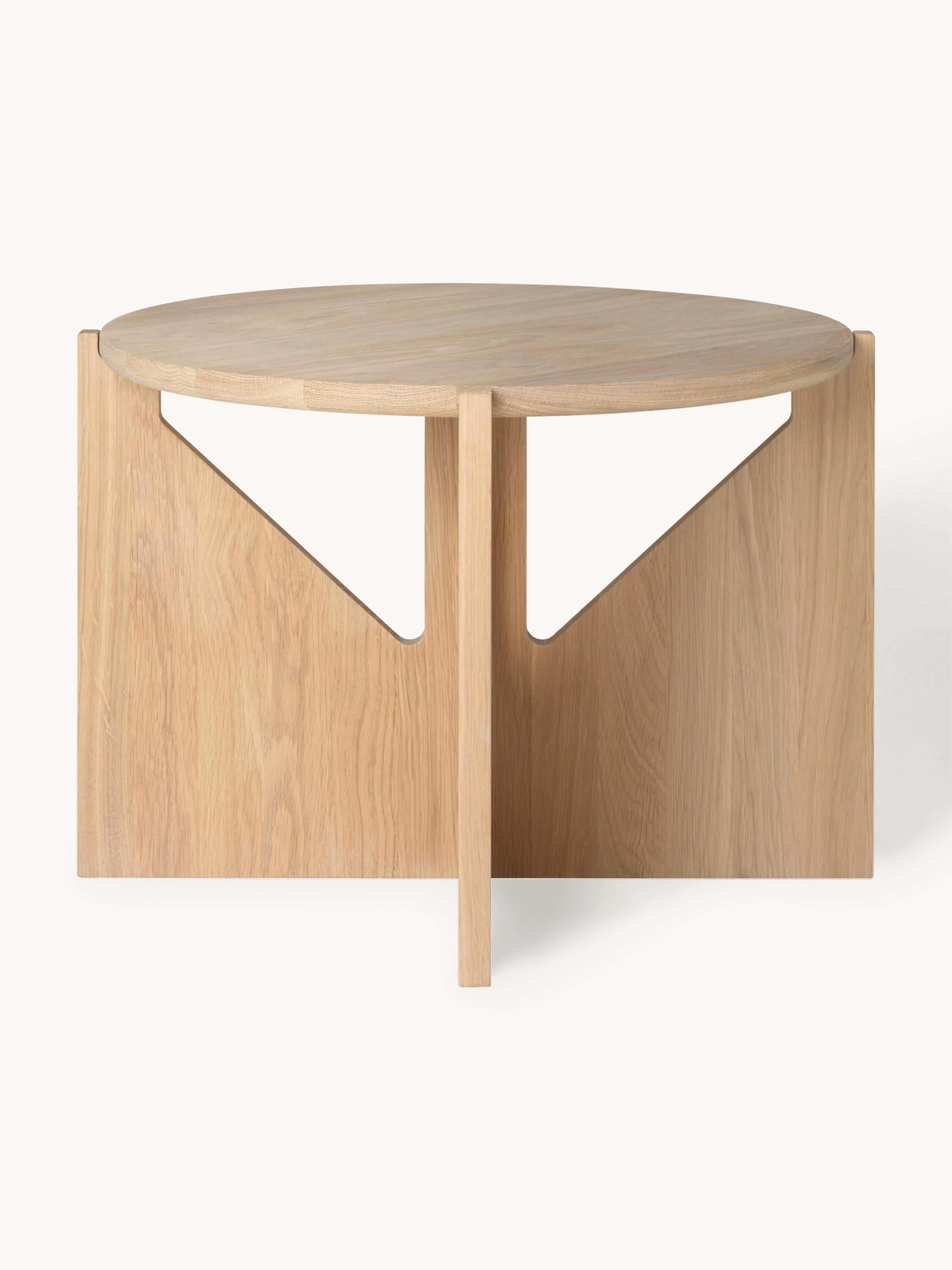 Runder Couchtisch Future aus Eichenholz