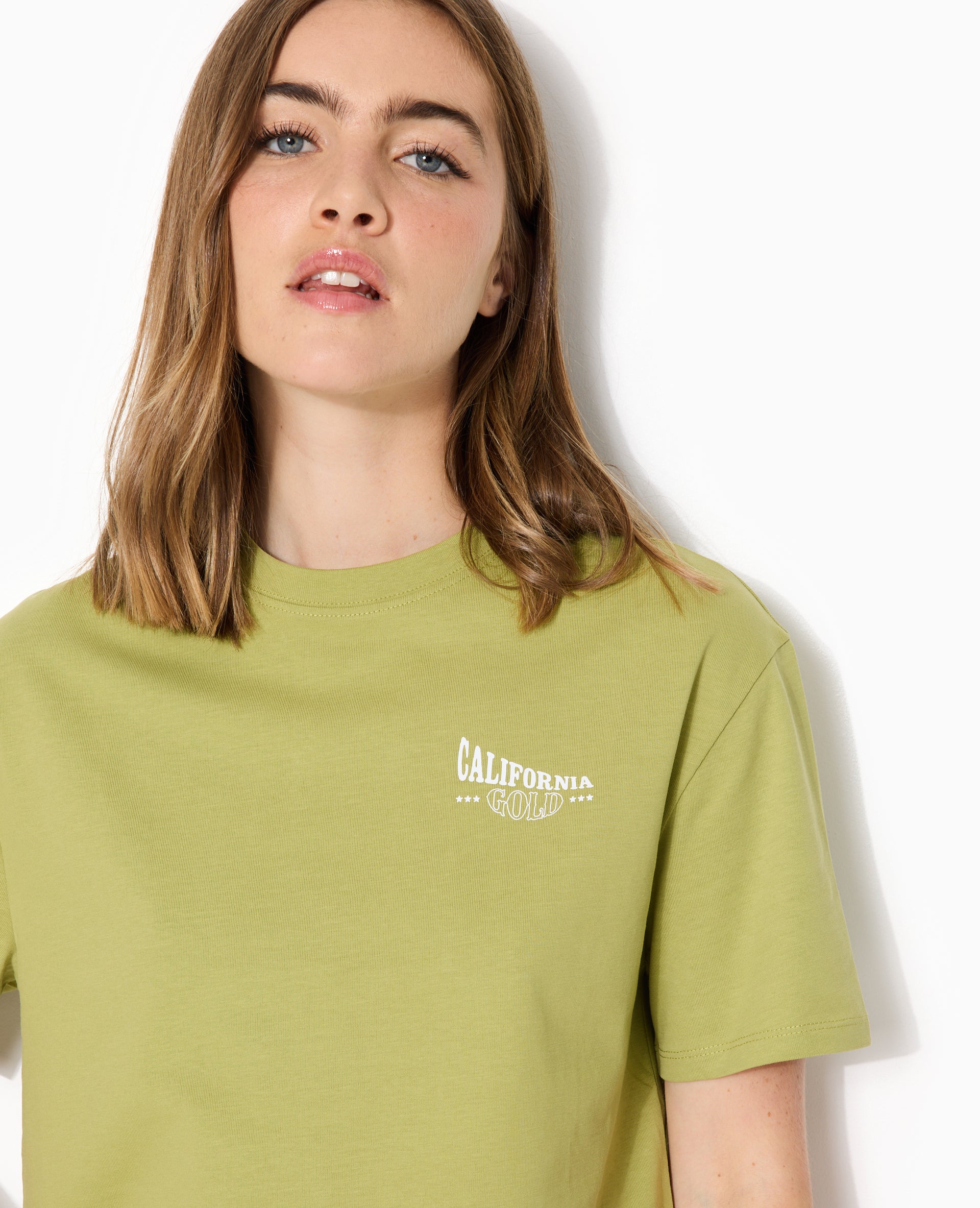 T-shirt court avec print devant et dos