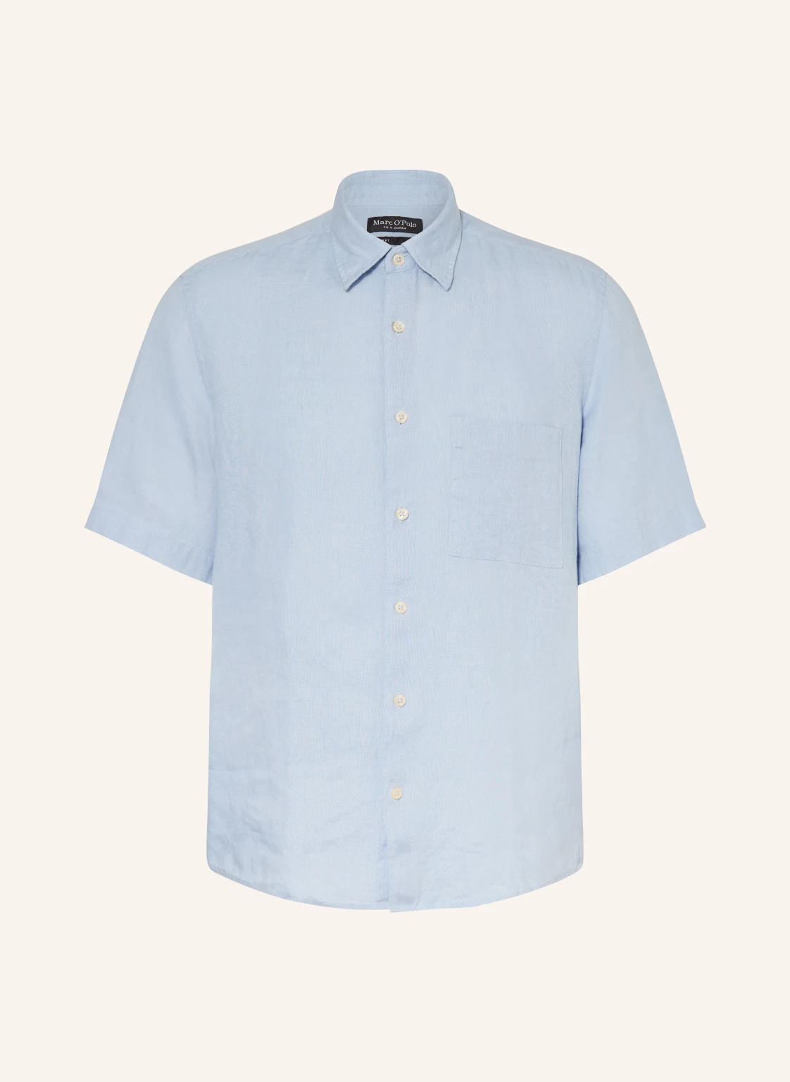 Marc O'Polo Kurzarm-Hemd Regular Fit aus Leinen