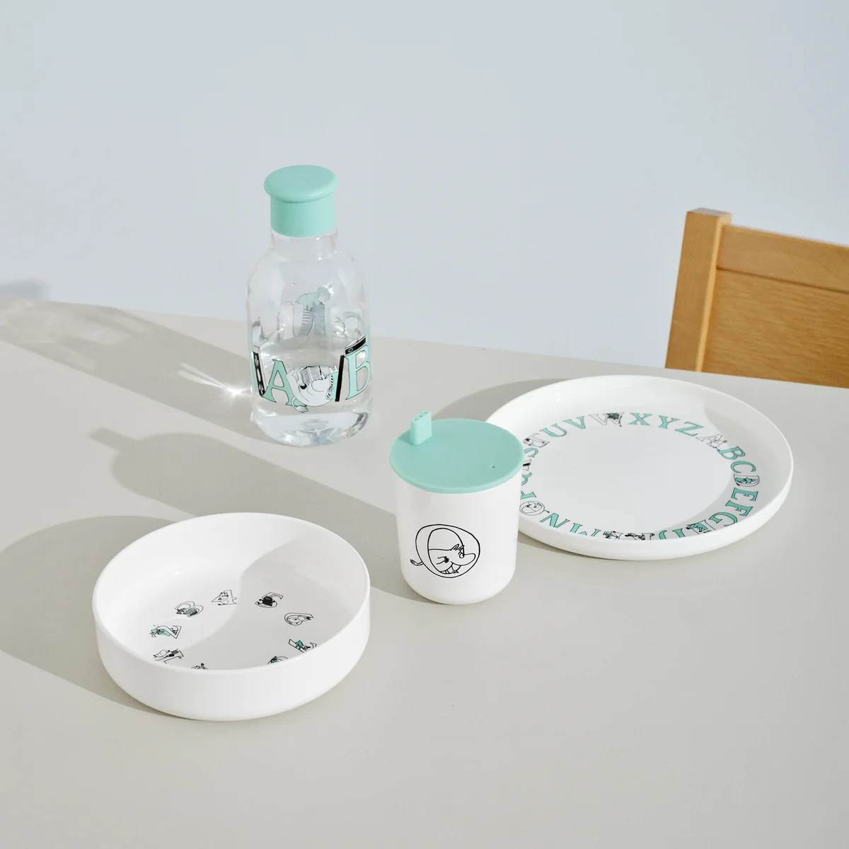 Rig-Tig by Stelton - Moomin ABC Teller tief Ø 15 cm, salmon