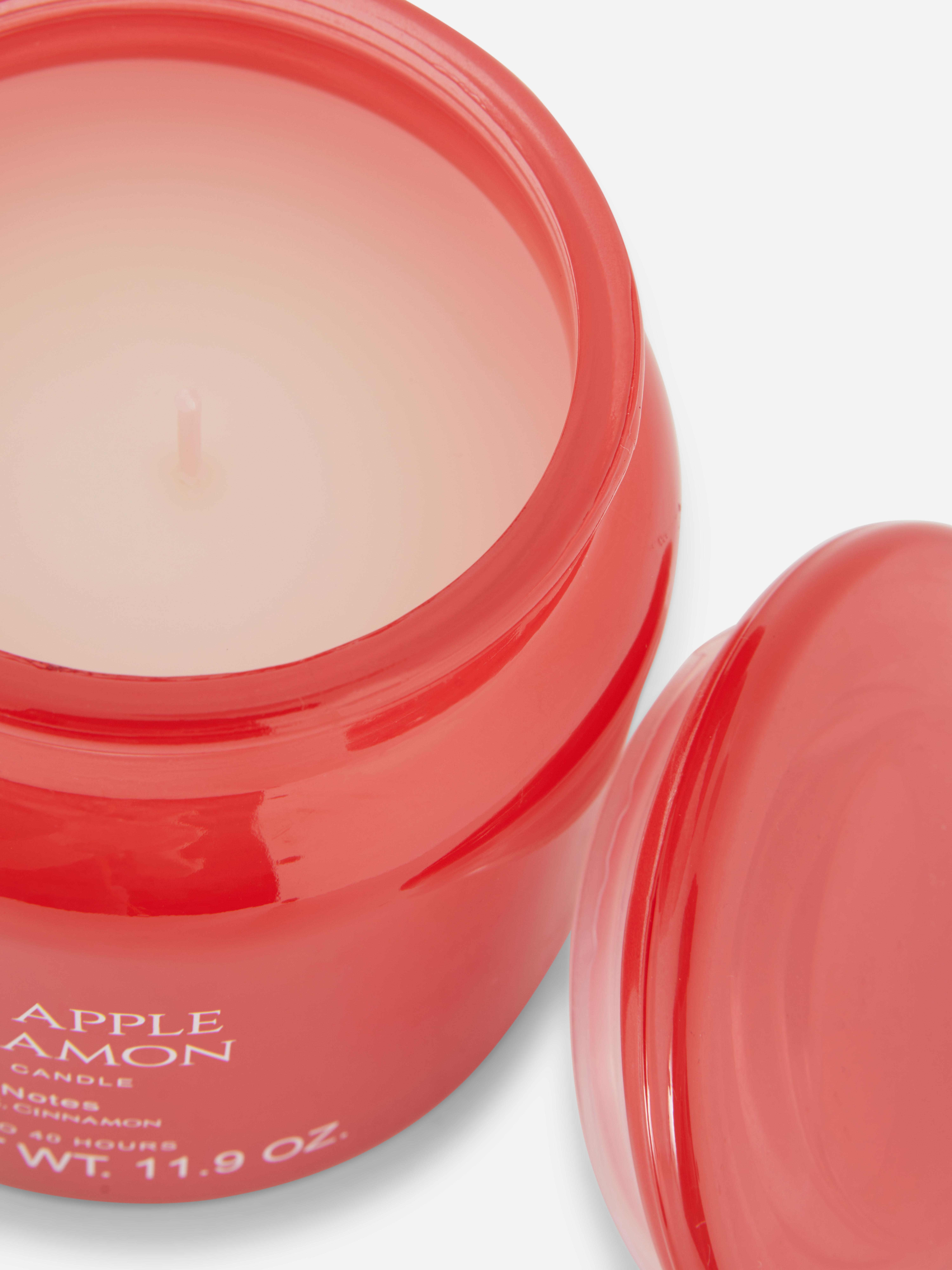 Scented Candle In Frosted Glass Container