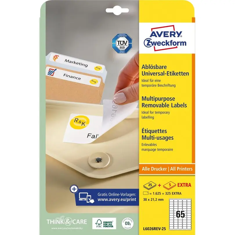 Etiketten 30er-Set L6026REV-25