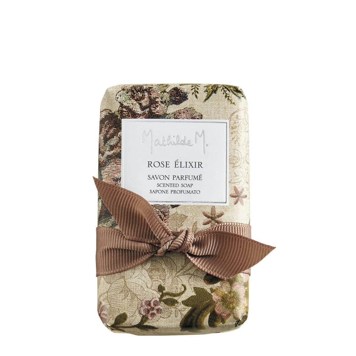 CACHEMIRE EXQUIS - Savon d'invités parfumé Cœur brodé - Rose Élixir