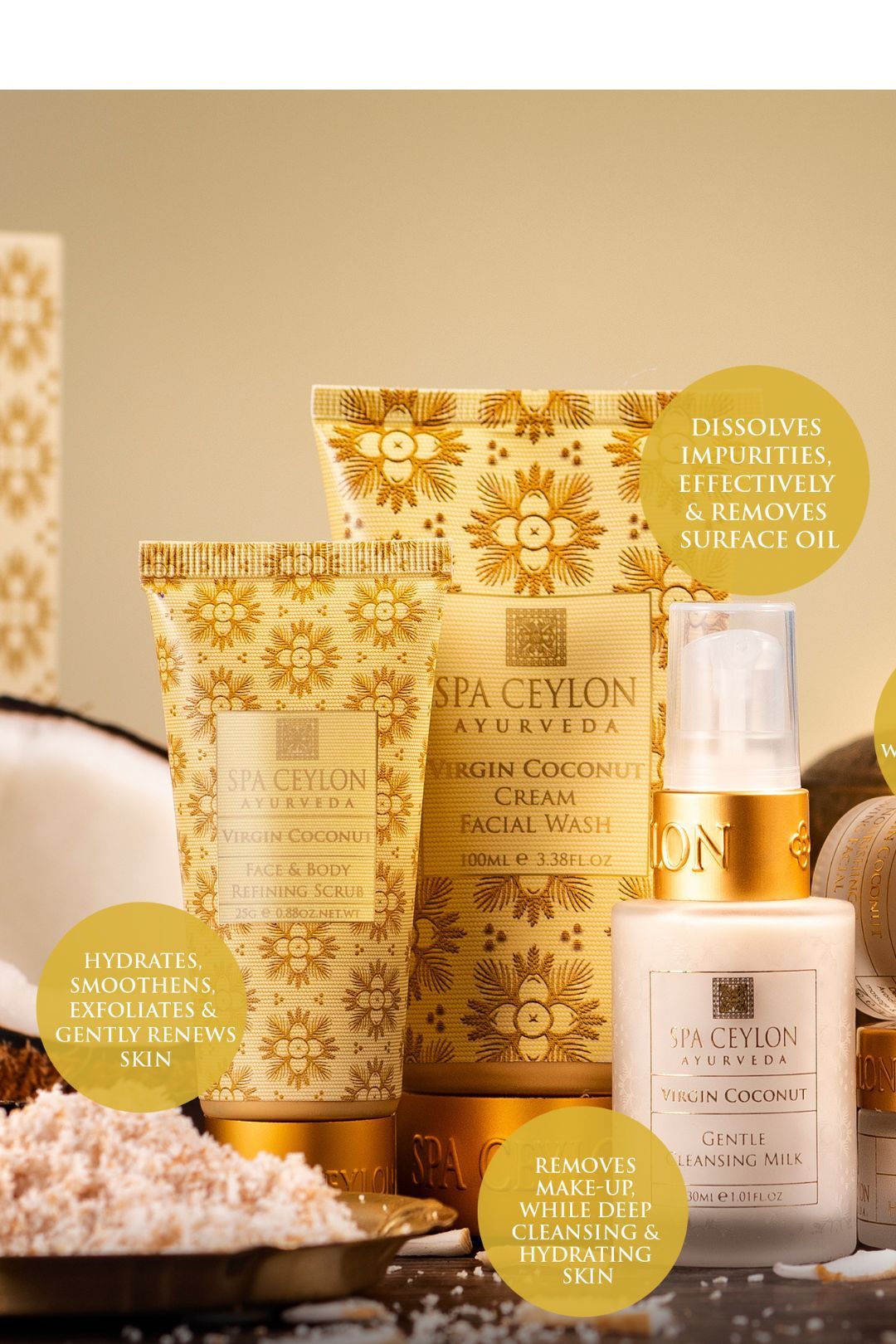 Spa Ceylon Virgin Coconut Skin Care Essentials