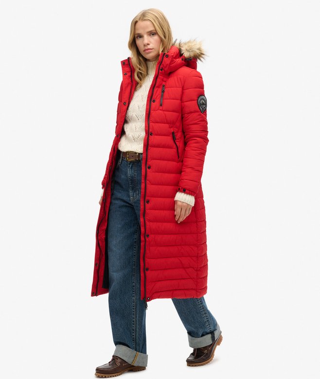 Fuji Hooded Longline Puffer Coat