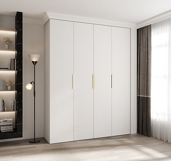 Armoire Como 4 a portes battantes H. 245 x L. 190 x P. 50, 4 portes