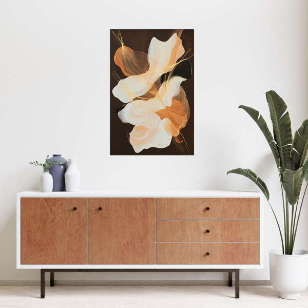 Naklejka na ścianę Feeby Abstrakcja Kształty Plamy Pomarańczowy 20x30