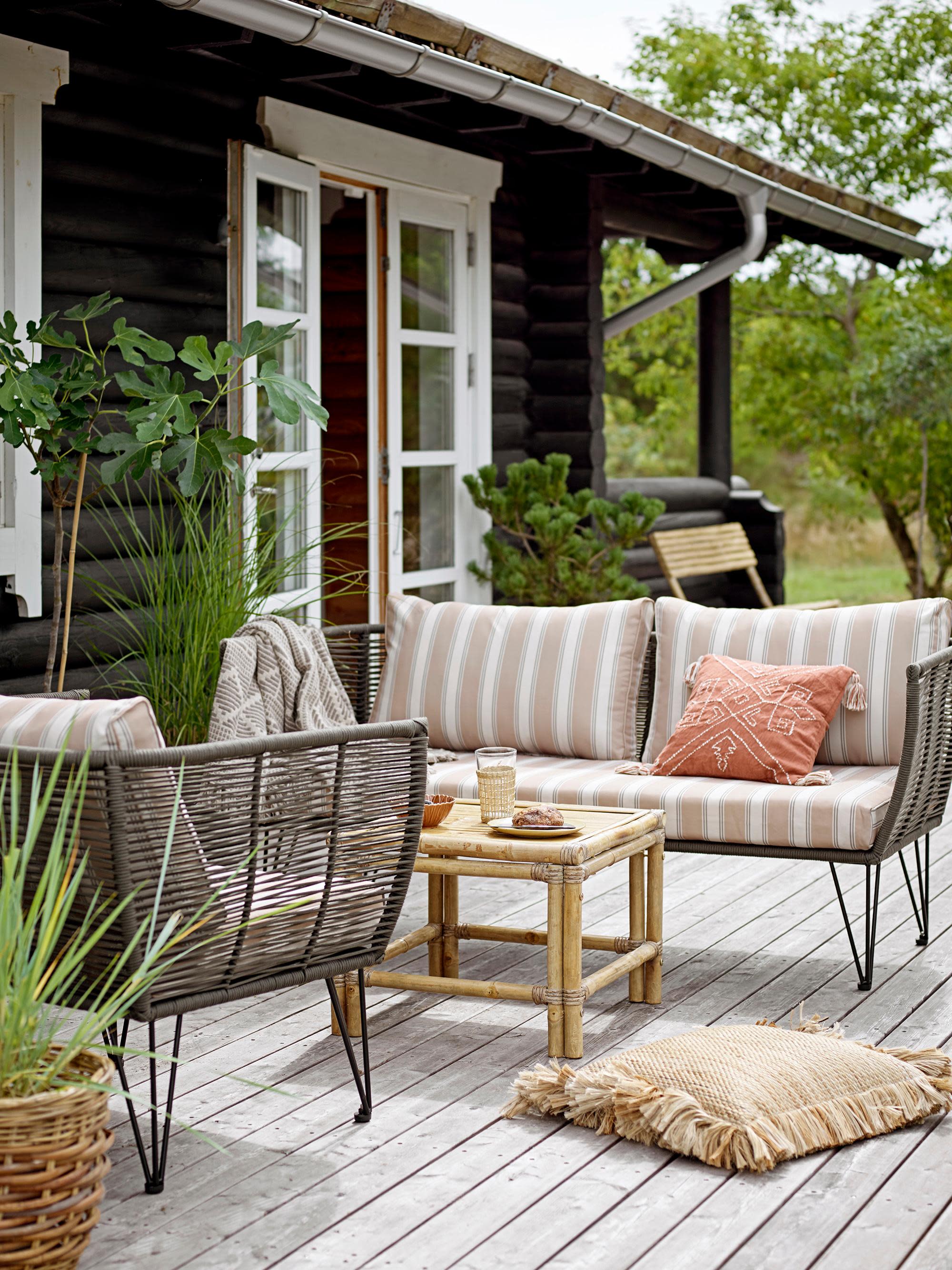 Garten-Loungesofa Mundo mit Kunststoff-Geflecht (2-Sitzer)
