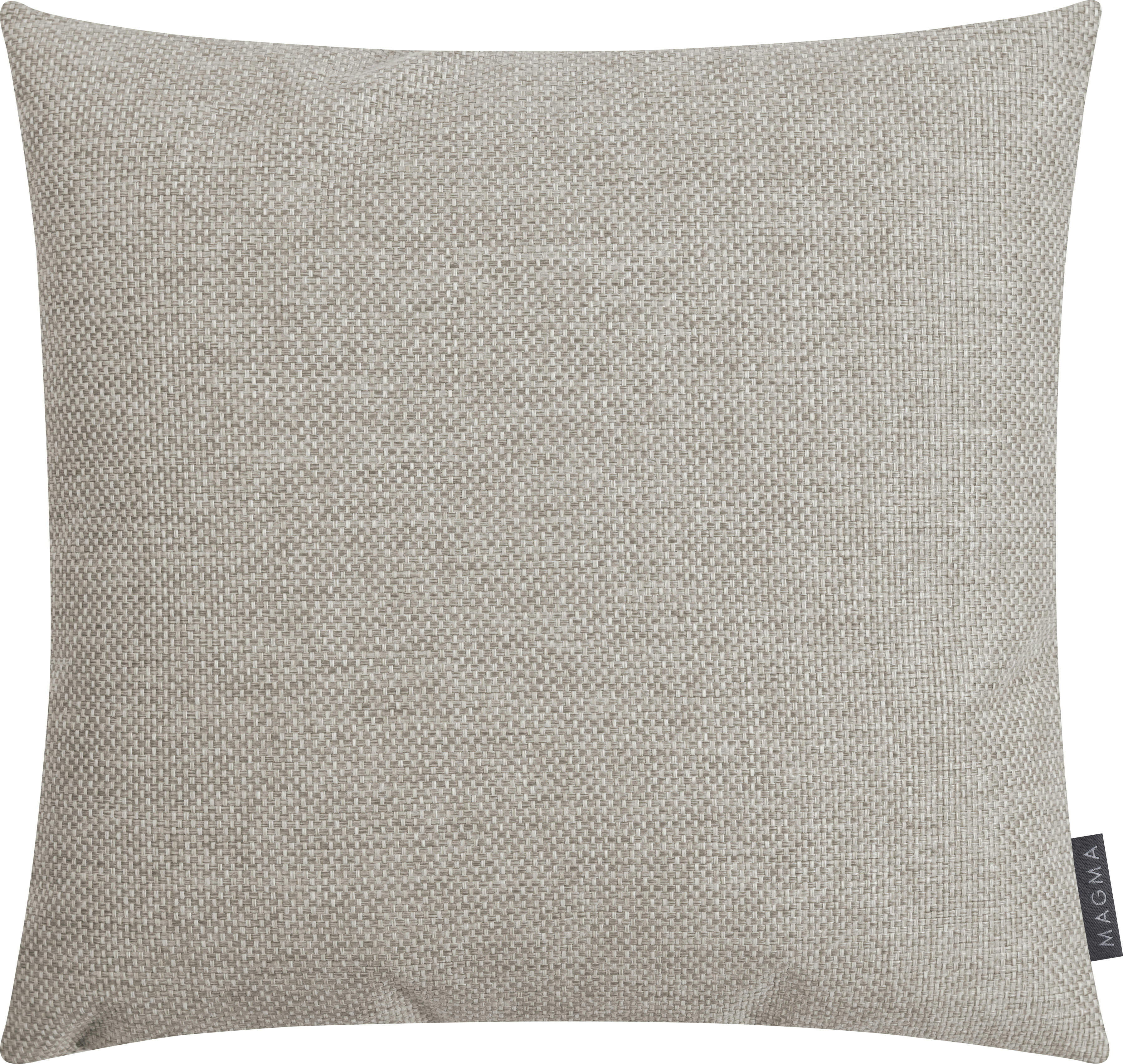 TILLA - Housse de coussin d'extérieur jacquard gris beige -45x45