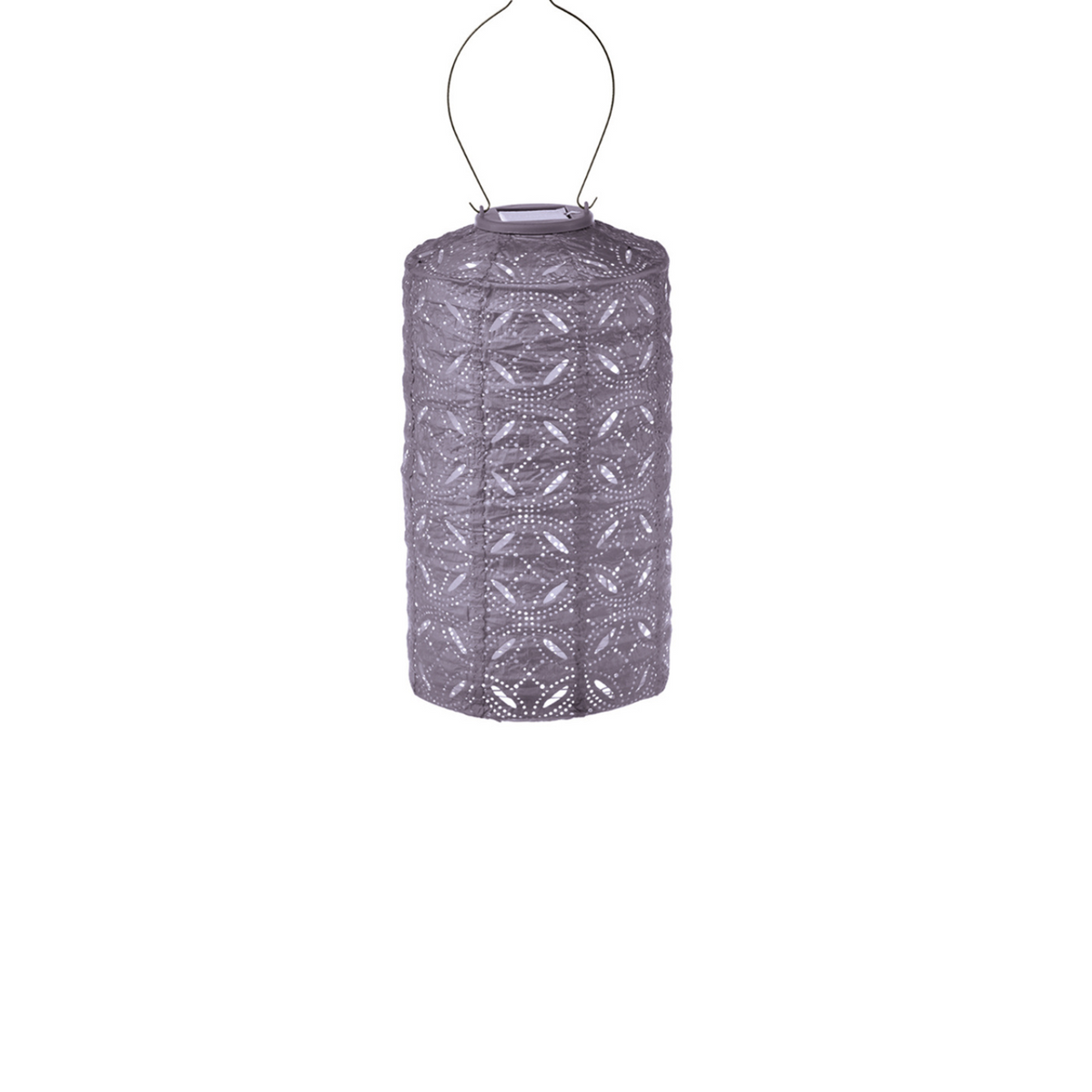 Lumiz solar lampion mandela cylinder - 18cm - lichtpaars