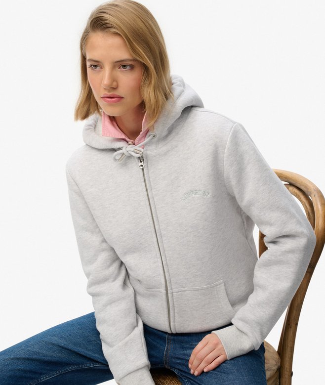 Borg Lined Zip Hoodie