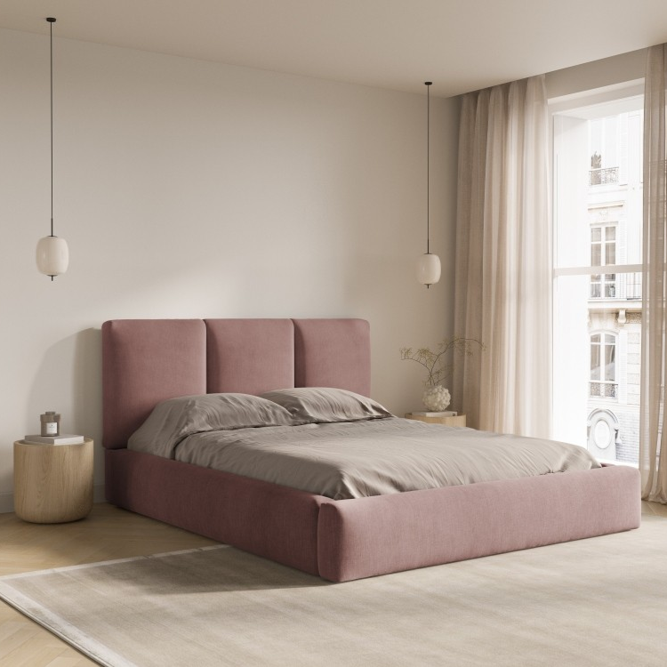 Windsor & Co Horizon Bedframe met Opbergvak - 160 x 200 cm - Chenille