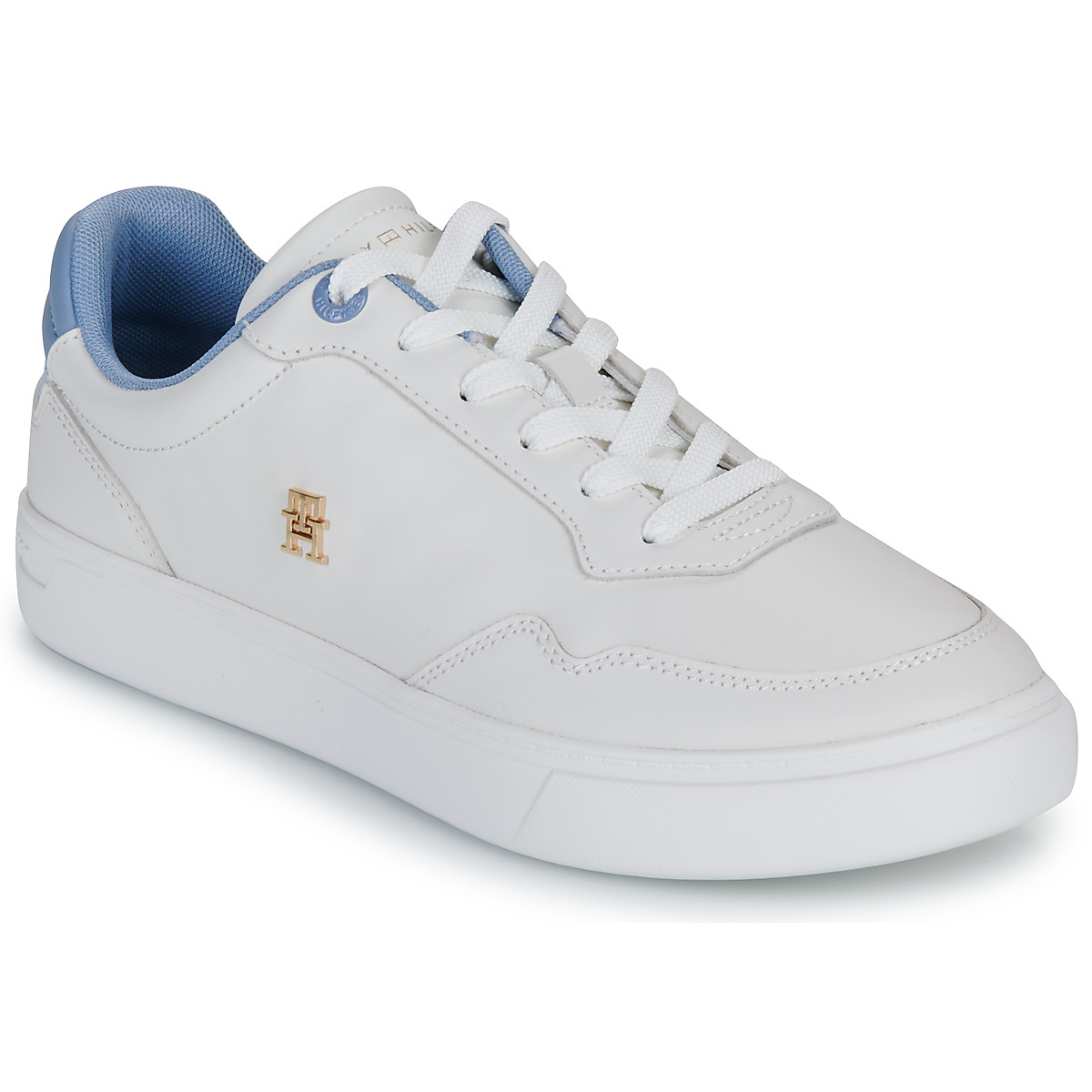 Tommy Hilfiger - ESSENTIAL ELEVATED COURT SNEAKER - White / Blue