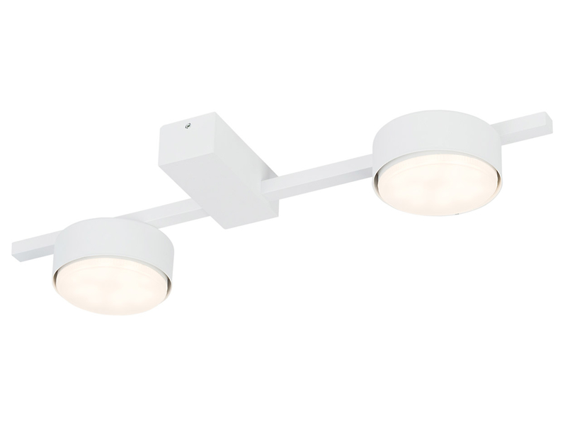 Lampa sufitowa Pills 2-punktowa aluminiowa biała
