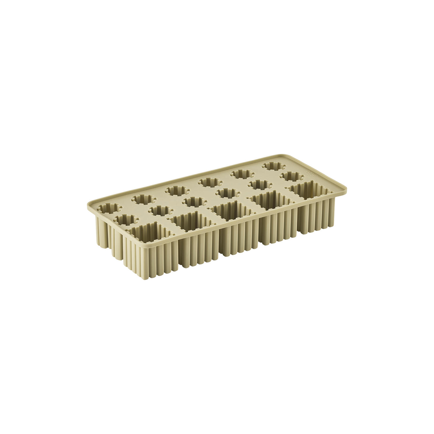 Singles isterningbakke, leek green