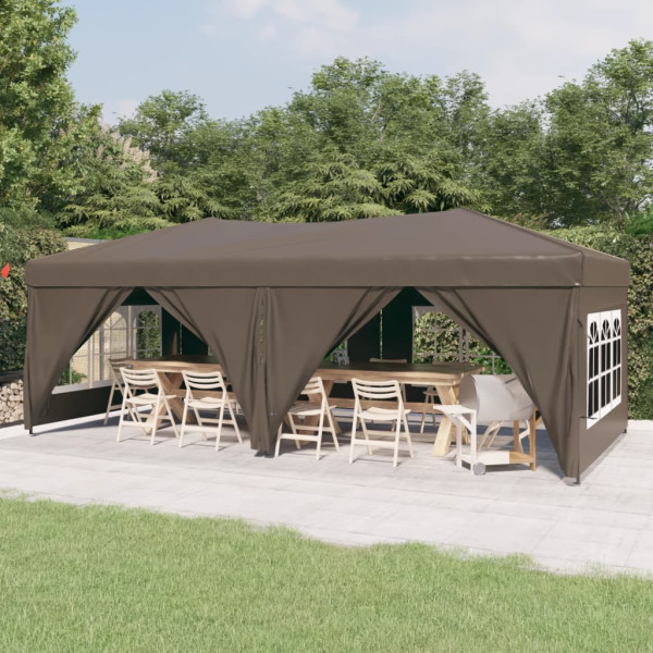 Namiot imprezowy Taupe 3 x 6 m Tkanina vidaXL