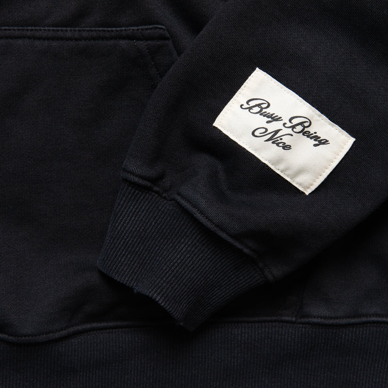 Politics Busy Being Nice Hoodie - Black