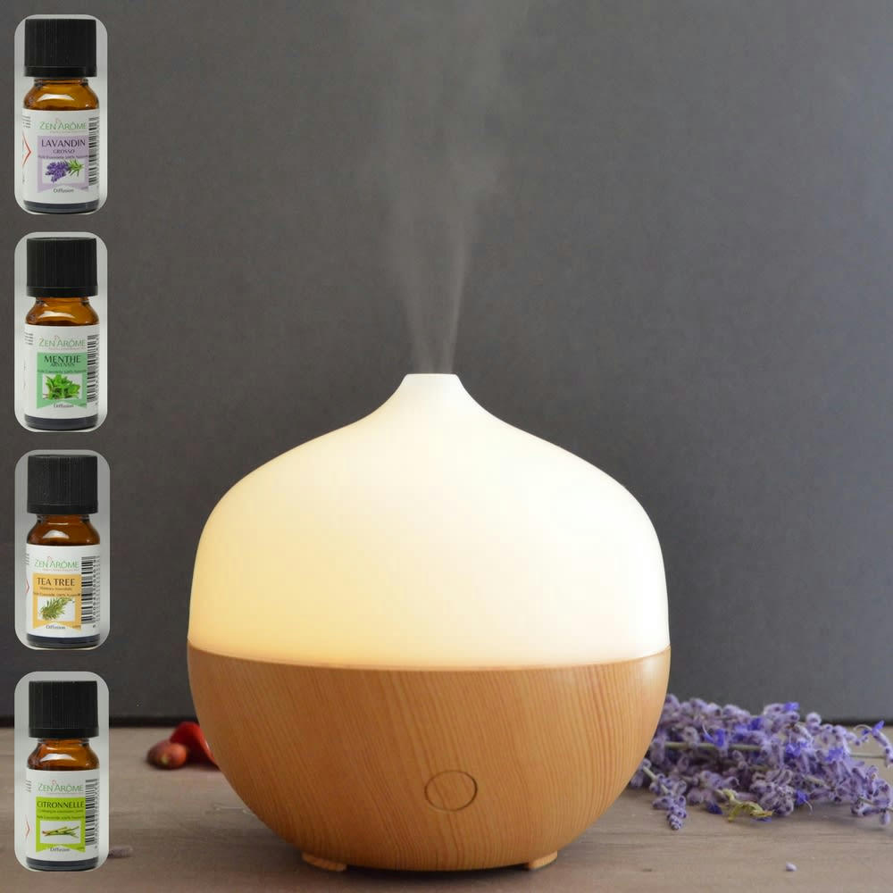 COFFRET - Diffuseur de Senteurs Boopi et 4 Huiles Indispensables Quotidien