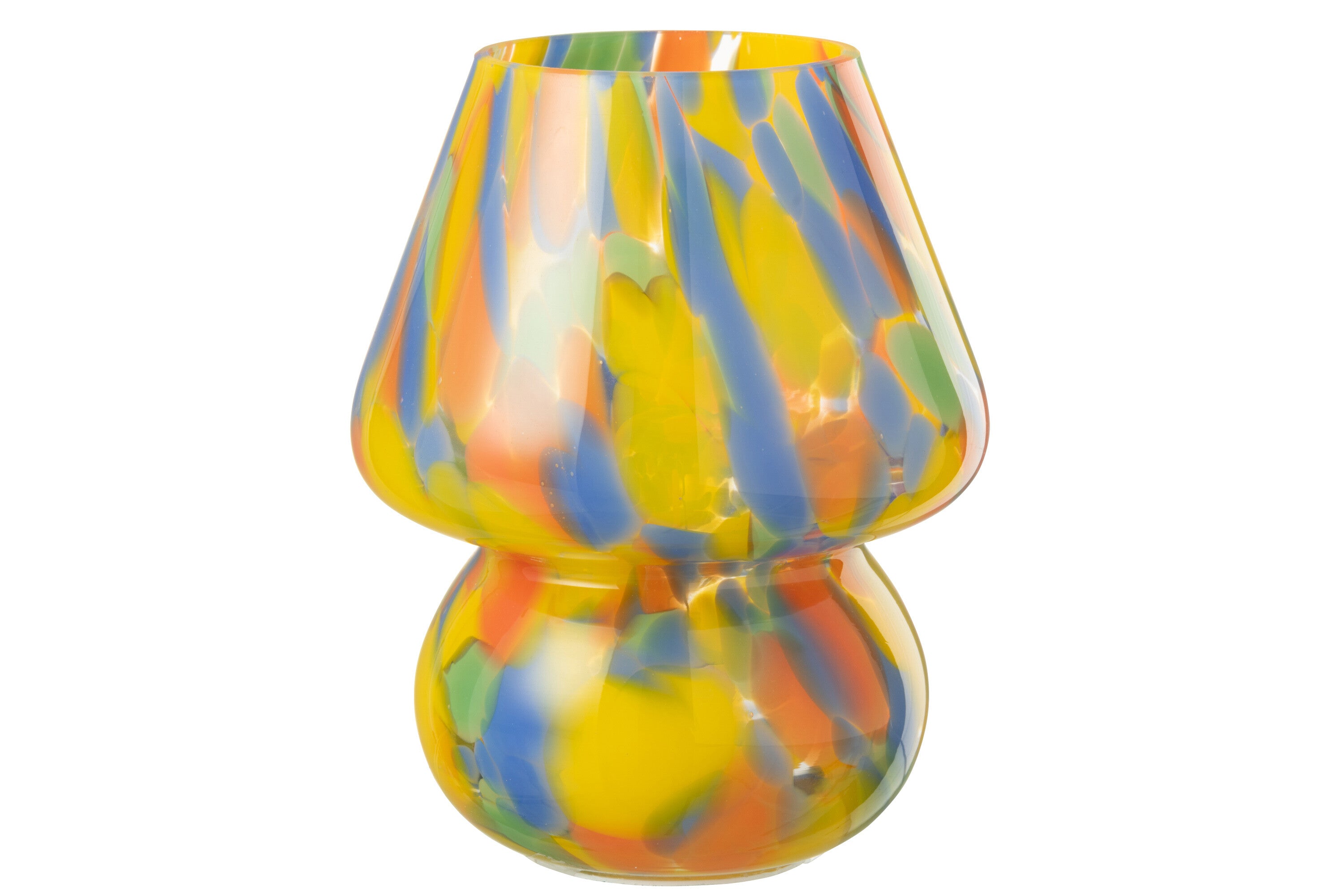 J-Line tafellamp Regenboog - glas - mix - large