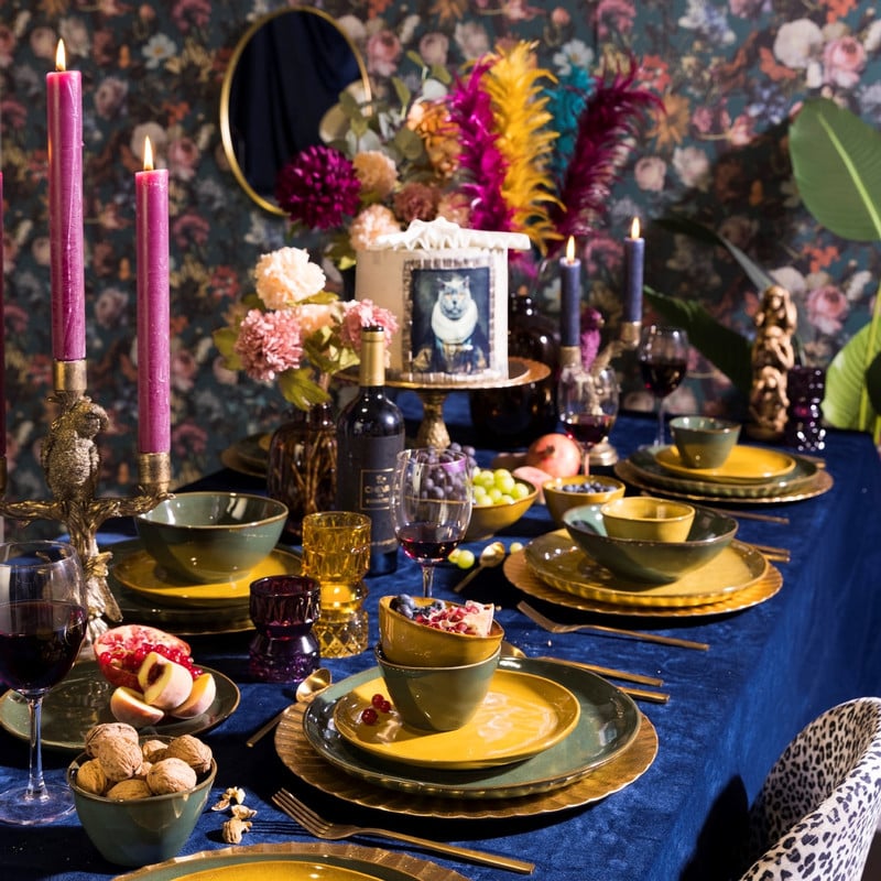 Schaal Toscane - donkergroen - &Oslash;11x6.5 cm