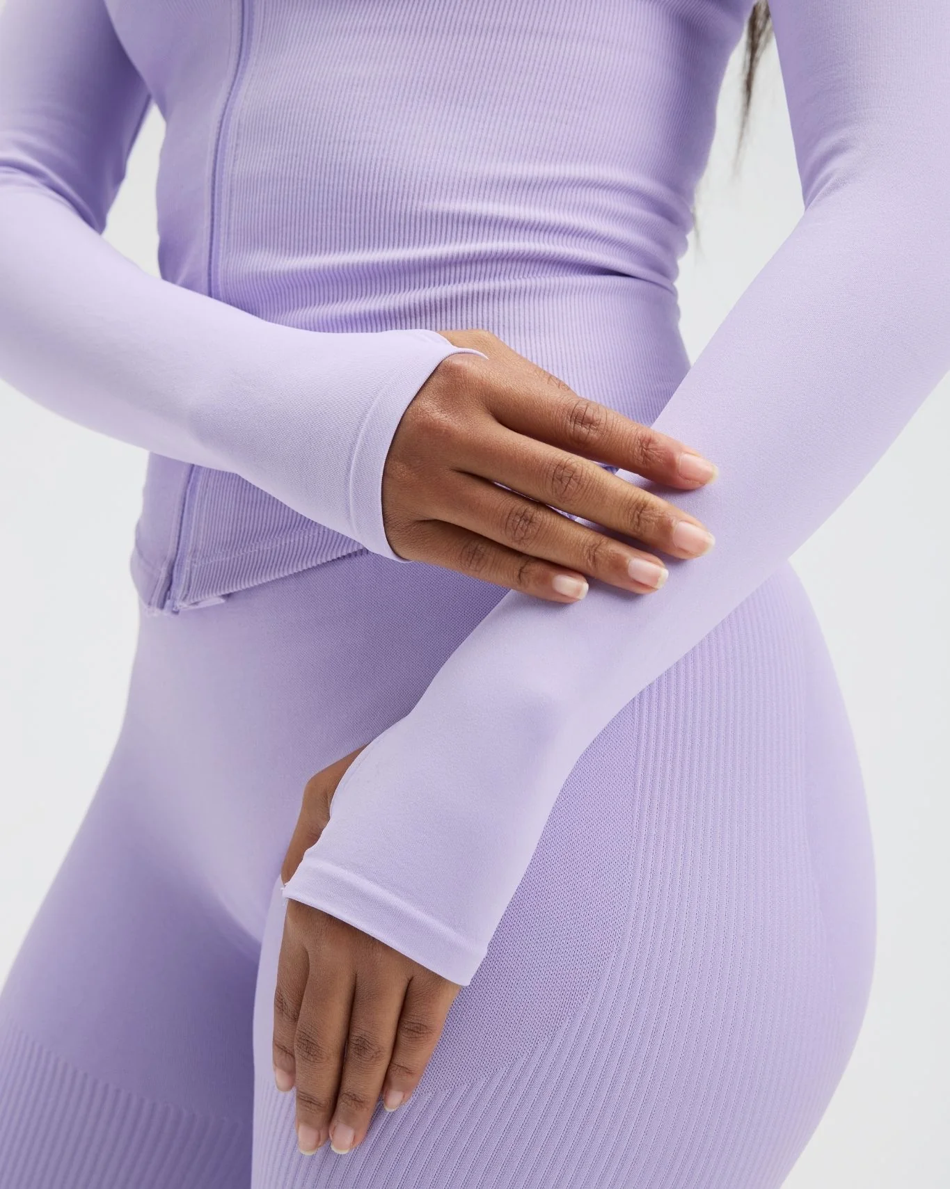 Elevate™ Compression Long Sleeve Jacket | Lilac