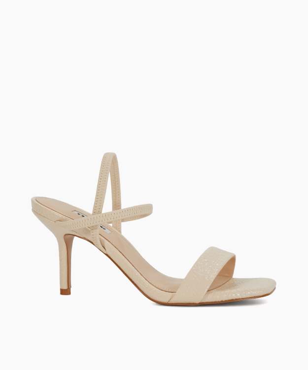 Methodical Ecru - Mid Height Strappy Sandals
