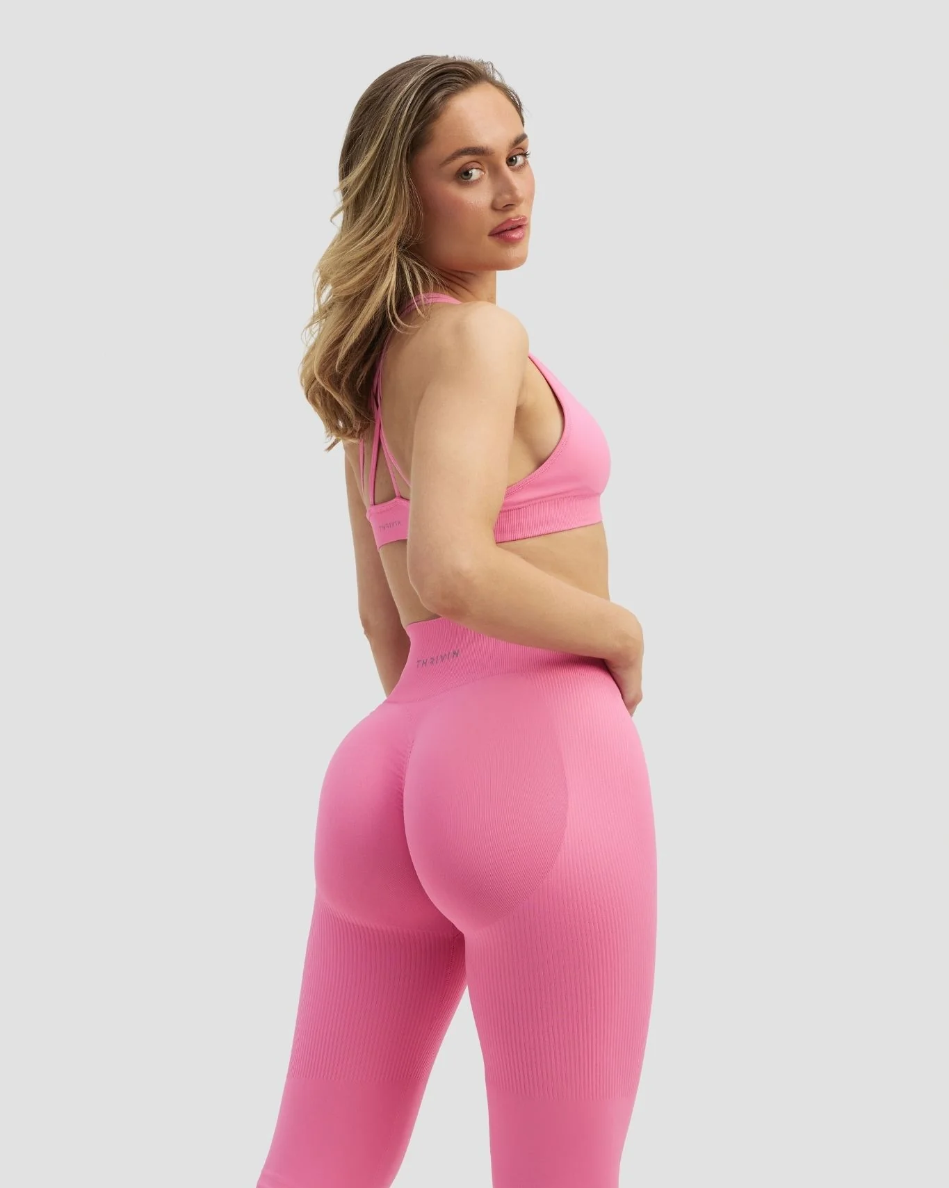 Elevate™ Sculpting High Waist Scrunch Flare | Bubble Pink