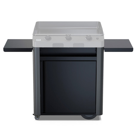 Chariot Fusion 75 en acier galvanisé gris cargo et noir - ENO