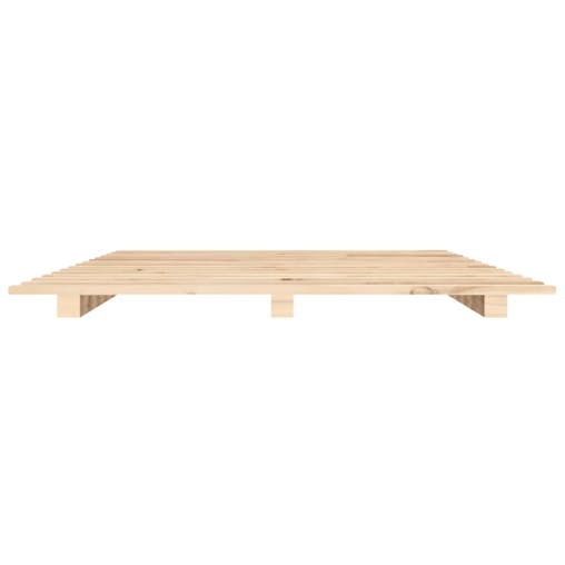 NNEVL Bed Frame 92x187 cm Single Solid Wood Pine