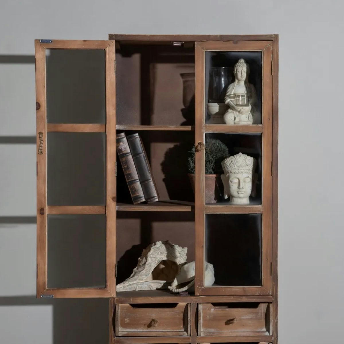 - Porte Bougie en terre cuite Bouddha