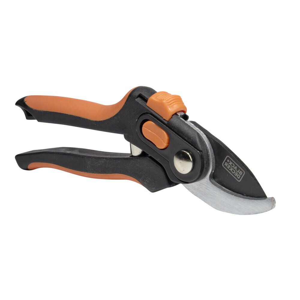 Sécateur métal et plastique noir et rouge Black&Decker 20x2,5xH7,5cm